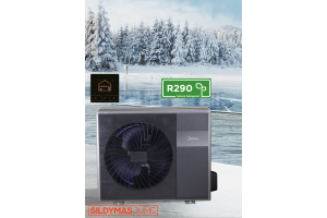 Midea šilumos siurblys  8 kW 230 V, (monoblokas) su 9 kW el. tenu, R290 MHC-V8WD2N7-B